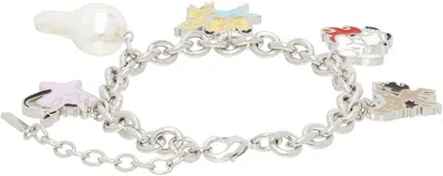 We11 Done Monster Charms Bracelet In Multi