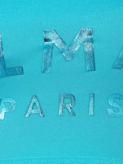 LOGO印花单肩比基尼套装