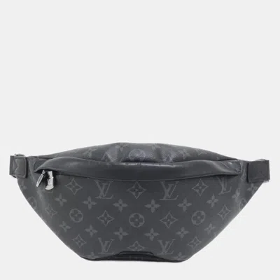 Pre-owned Louis Vuitton Monogram Eclipse Discovery Bumbag Pm Shoulder Bag In Black