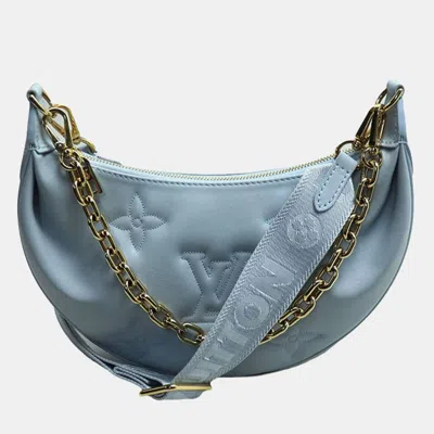 Pre-owned Louis Vuitton Over The Moon Shoulder Bag Bubble Gram Blue Glacier