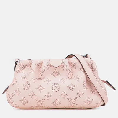 Pre-owned Louis Vuitton Pink Monogram Mahina Scala Mini Pouch