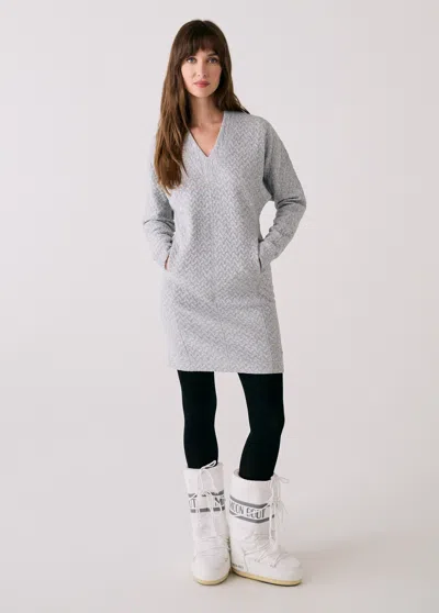 Lole Clover 2 V-neck Dress In Gray