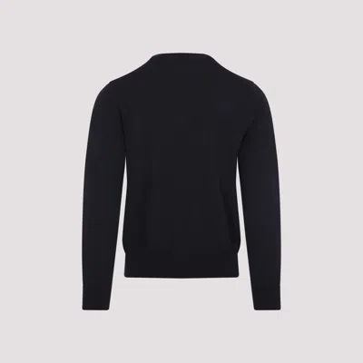 Brioni Crewneck Wool Sweater In Blue