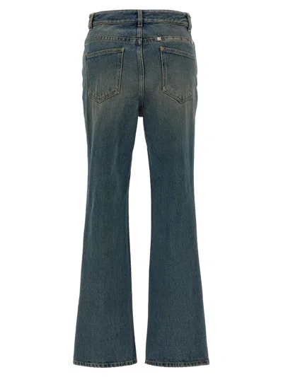 Givenchy Chain Jeans With Logo In Blue