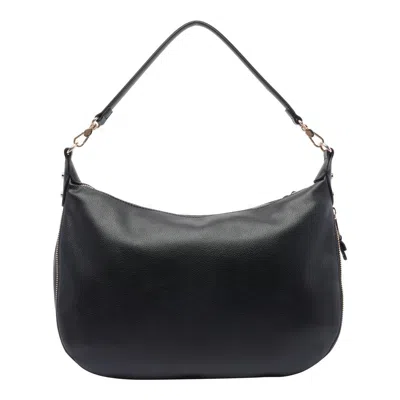 Liu •jo Logo Hobo Bag In Black
