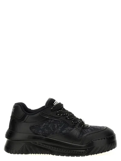 Versace 'barocco Odissea' Sneakers In Black