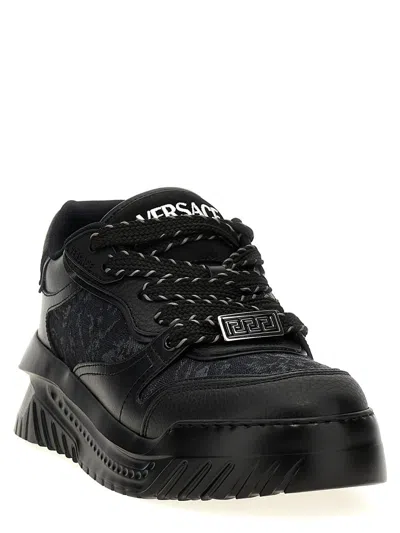 Versace 'barocco Odissea' Sneakers In Black