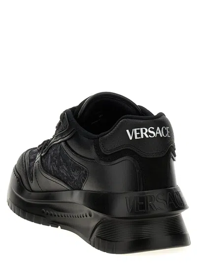 Versace 'barocco Odissea' Sneakers In Black