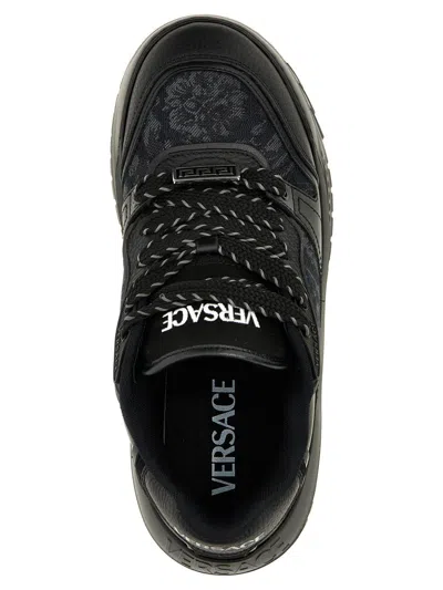 Versace 'barocco Odissea' Sneakers In Black