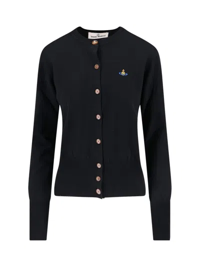 Vivienne Westwood Knitwear With Cropped Straight Hem In Black