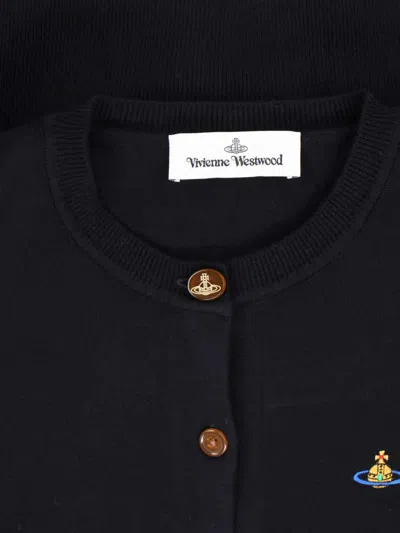 Vivienne Westwood Knitwear With Cropped Straight Hem In Black