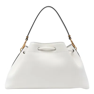 Jimmy Choo Women Bon Bon Bucket Bag In White