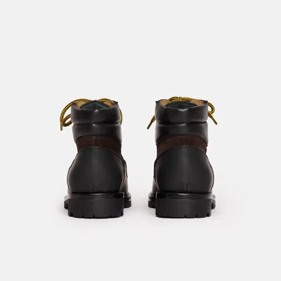 Scarosso Leather Suede Lace-up Boots In Brown