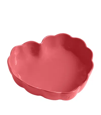 Emile Henry Ceramic Madeleine Heart-shaped Baking Dish In Pink