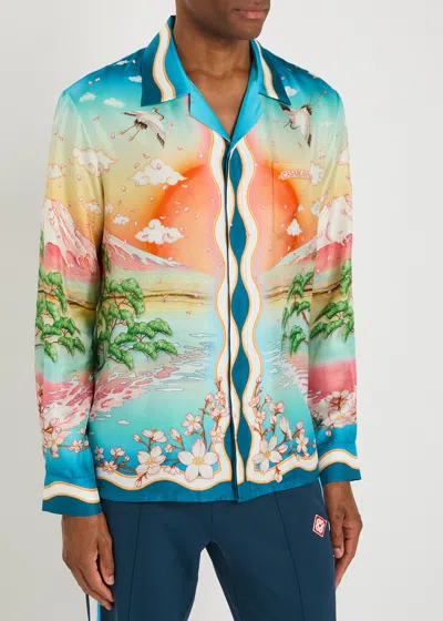 Casablanca Men's Tennis Club Shirt In Multi