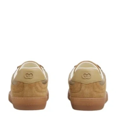 Gucci Suede And Fabric Low-top Sneakers In Multi