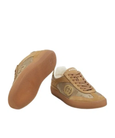 Gucci Suede And Fabric Low-top Sneakers In Multi