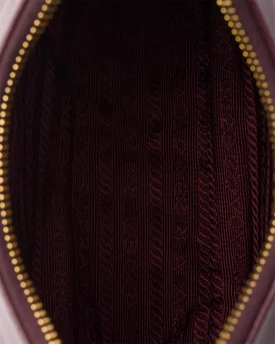 Prada Re-edition 2005 Re-nylon Bag With Saffiano Mini Bag In Burgundy