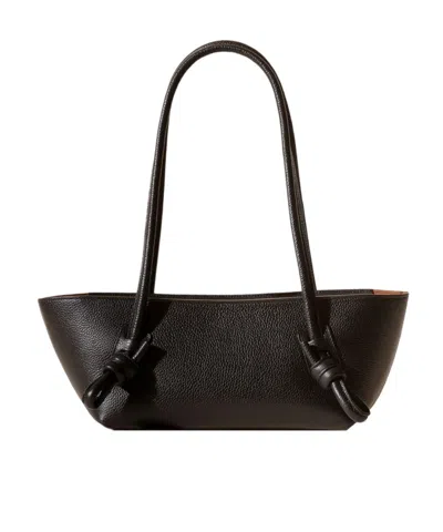 Hereu Rectangular Shoulder Bag Double Handles In Black