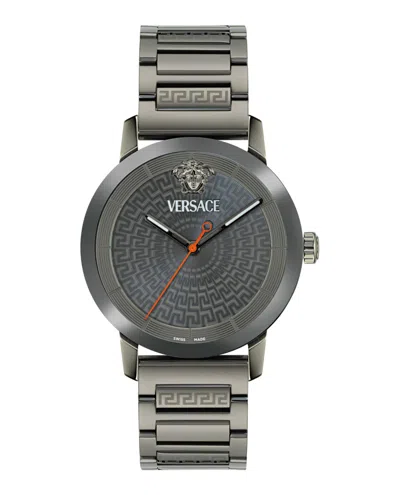 Versace V-helix Bracelet Watch In Gray