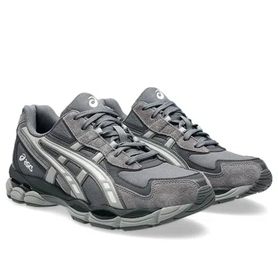 Asics Mens Carbon Cement Grey Gel-nyc 2055 Mesh And Faux-leather Low-top Trainers In Brown
