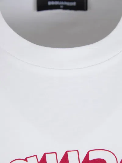 Dsquared2 Man T-shirt White Size L Cotton In White