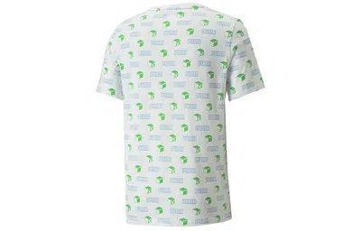Puma X Minecraft Aop Tee 'white' In Multi