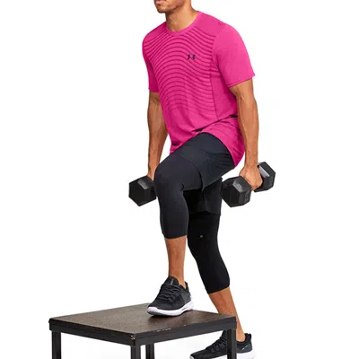 Under Armour Unisex Seamless Wave Tee Pink