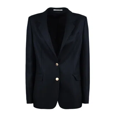 Tagliatore J-parigi Blue Virgin Wool Jacket In Blue
