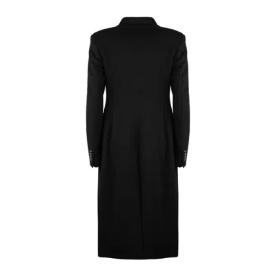 Tagliatore Double-breasted Cashmere Coat In Black