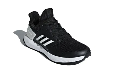 Adidas Originals (gs) Adidas Rapidarun Knit J 'carbon' In Black