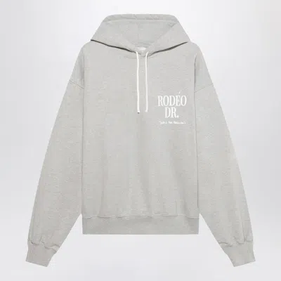 1989 Studio Rodeo Drive Print Hooded Sweatshirt In Gray