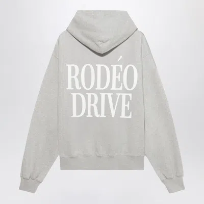 1989 Studio Rodeo Drive Print Hooded Sweatshirt In Gray