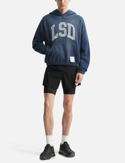 Satisfy Graphic-print Hoodie In Blue