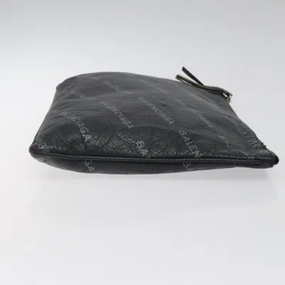 Pre-owned Balenciaga Black Leather Clutch Bag ()