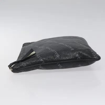Pre-owned Balenciaga Black Leather Clutch Bag ()