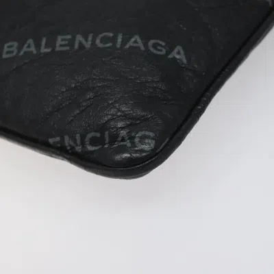 Pre-owned Balenciaga Black Leather Clutch Bag ()