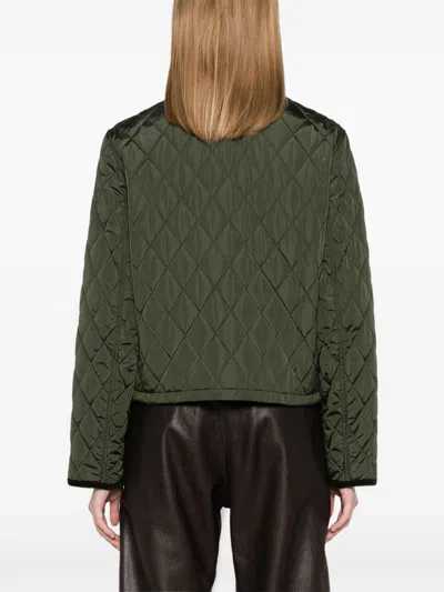 Burberry Women's Polyamide Cotton Jackets In Green