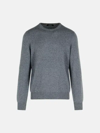 Gran Sasso Grey Cashmere Sweater In Gray