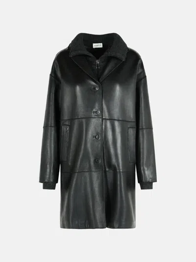 P.a.r.o.s.h 'maciock' Black Lambskin Jacket In Black