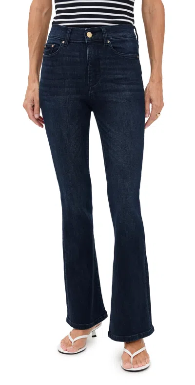 Dl1961 Bridget Bootcut Petite High Rise Instasculpt Jeans Mediterranean (dl Airbrushed) In Blue