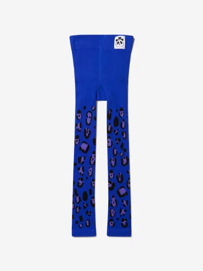 Mini Rodini Girls Organic Cotton Leopard Leggings (2 Pack) In Multi