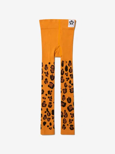 Mini Rodini Girls Organic Cotton Leopard Leggings (2 Pack) In Multi