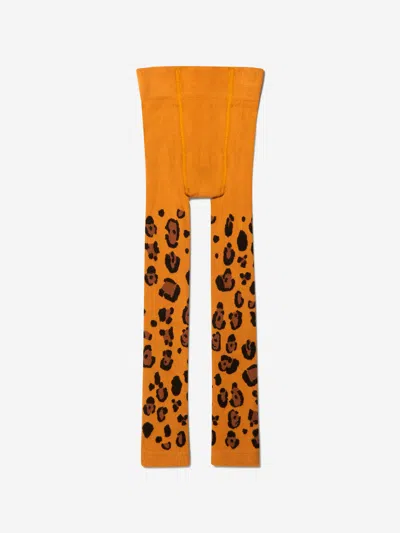 Mini Rodini Girls Organic Cotton Leopard Leggings (2 Pack) In Multi