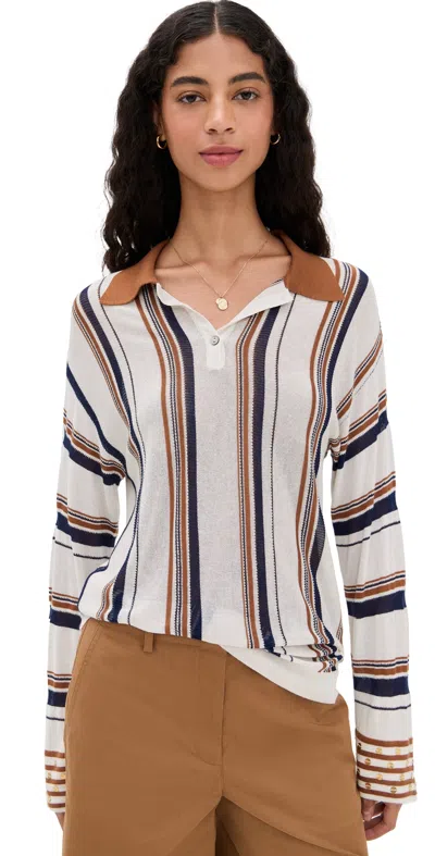 Siedres Ira Pullover Multi In Brown