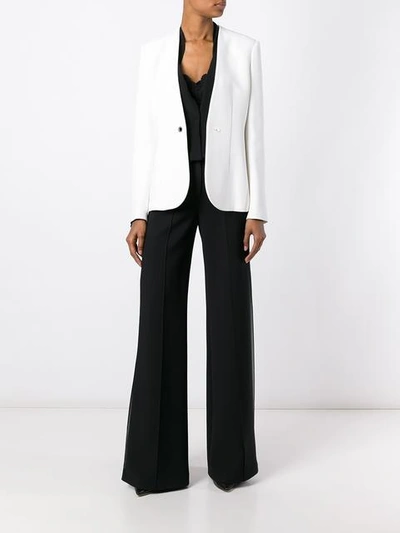 Shop Lanvin Collarless Single Button Blazer