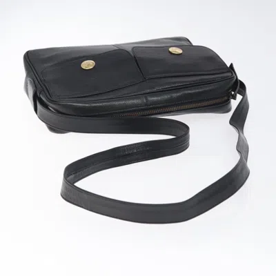 Pre-owned Celine Céline Vintage Black Leather Shoulder Bag ()