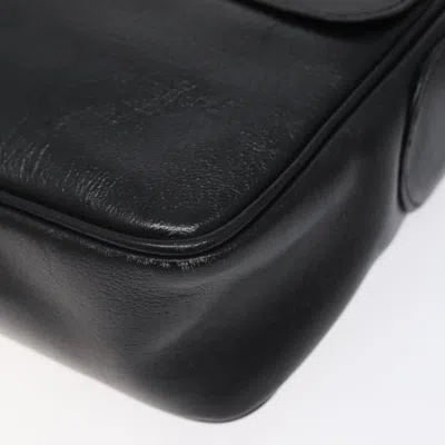 Pre-owned Celine Céline Vintage Black Leather Shoulder Bag ()