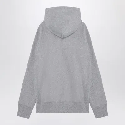 Champion Men's Light Grey Cotton Hoodie In Gray