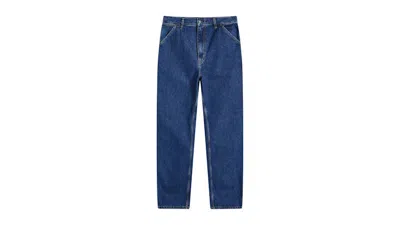 Pre-owned Carhartt Men's  Wip Denim Single Knee Pant In Blue Stone Washed